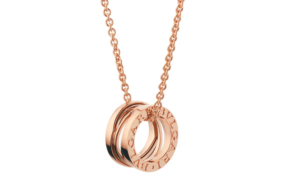 BVLGARI B.ZERO1 Rose Gold Pendant Necklace - Unisex Couples Minimalist Jewelry. 353795 圖 2