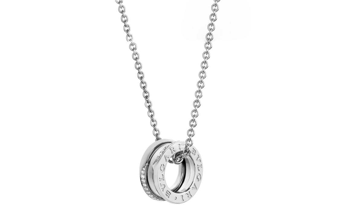 BVLGARI B.ZERO1 Series 18K White Gold Necklace Unisex Couple Design 359618 圖 4