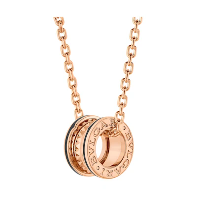 BVLGARI B.ZERO1 Series Comfort Minimalist Gold Necklace Unisex 358224