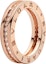 Lookbook BVLGARI B.zero1 玫瑰金單圈戒指 男女同款 情侶飾品 342897