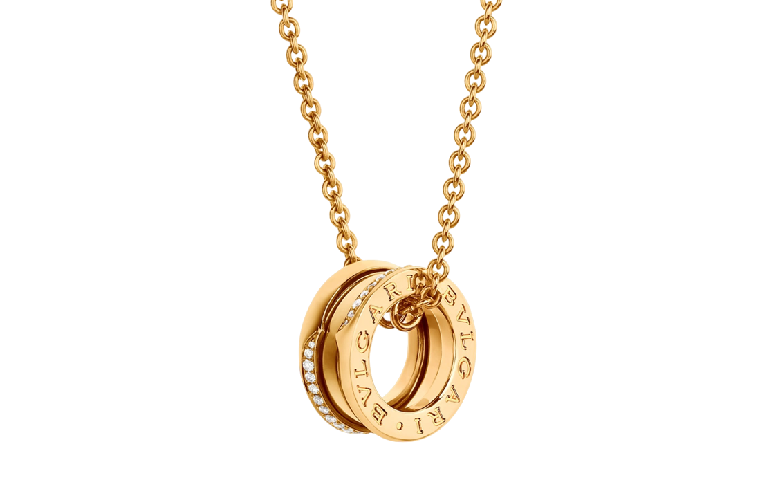 BVLGARI B.ZERO1 Spiral Pendant Necklace Unisex Couple's Edition 359386