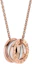 Order BVLGARI B.ZERO1 White Ceramic Rose Gold Pendant Necklace Unisex Couple Design. CL858579-356117