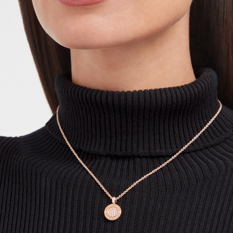 BVLGARI Bvlgari Bvlgari Retro 18K Rose Gold Necklace Unisex Couple Design. 357256-e 圖 19