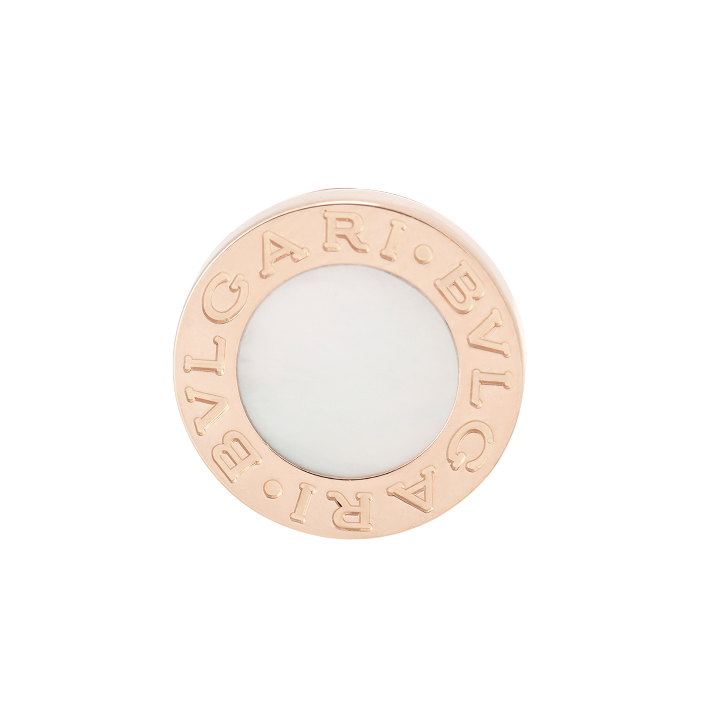 BVLGARI BVLGARI Mother of Pearl Rose Gold 18K Unisex Couple Earrings. OR858332-354732