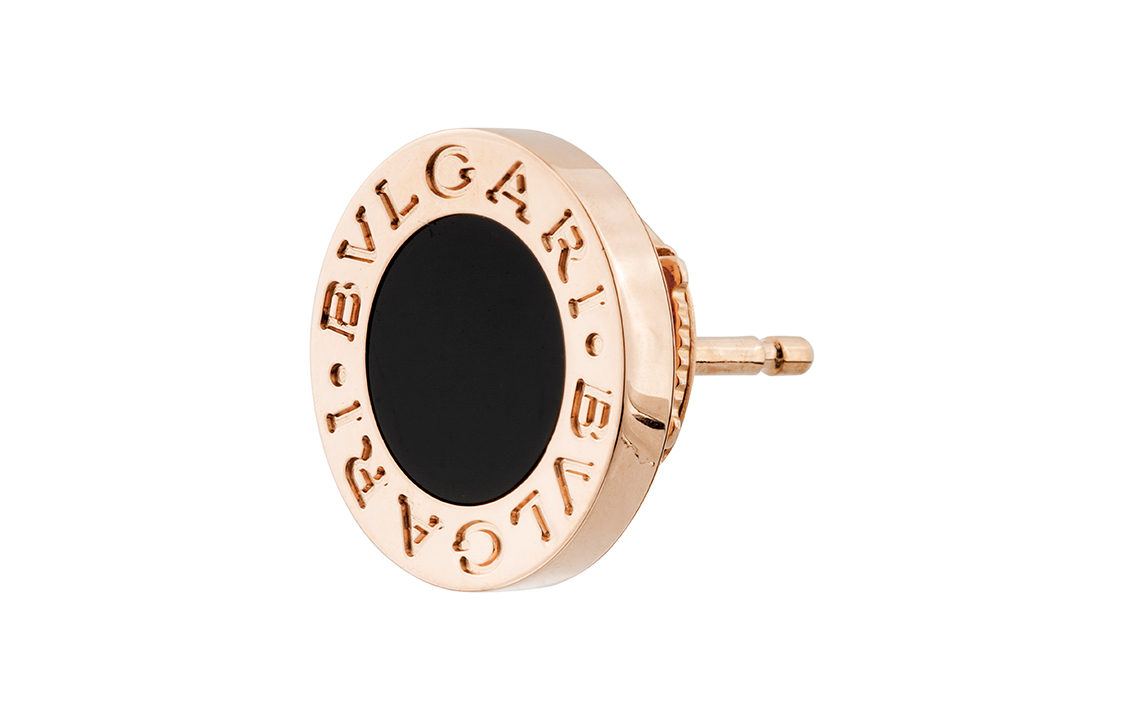 BVLGARI BVLGARI Onyx 18K Rose Gold Unisex Earrings - Couples' Edition. OR858198-354730