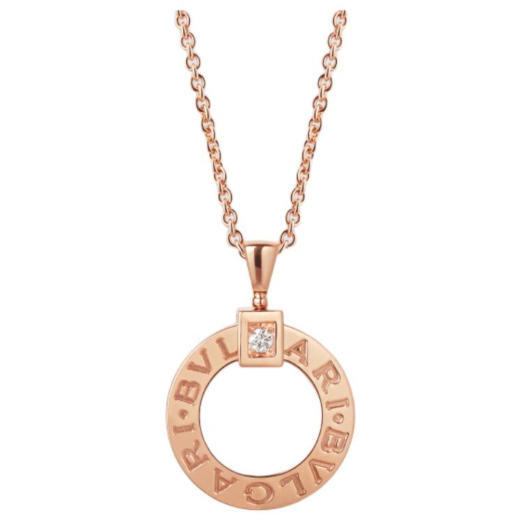 BVLGARI BVLGARI Series Rose Gold Necklace 18K Unisex Couple Design. CL854894-344492