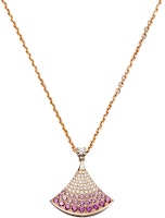 BVLGARI DIVAS’ DREAM 18K Rose Gold Diamond Gemstone Necklace Unisex Couple Style CL859274-358436 BVLGARI DIVAS’ DREAM 18K Rose Gold Diamond Gemstone Necklace Unisex Couple Style CL859274-358436
