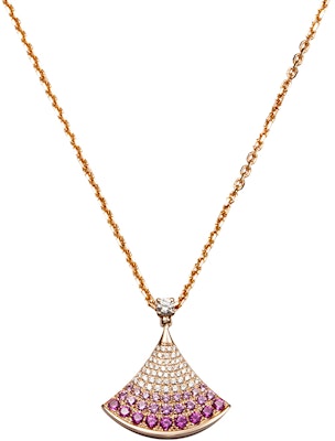 BVLGARI DIVAS'' DREAM 18K玫瑰金鑽石寶石項鍊 男女情侶款 CL859274-358436 Buy BVLGARI DIVAS'' DREAM 18K玫瑰金鑽石寶石項鍊 男女情侶款 CL859274-358436
