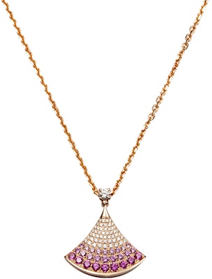 BVLGARI DIVAS'' DREAM 18K玫瑰金鑽石寶石項鍊 男女情侶款 CL859274-358436 Purchase BVLGARI DIVAS'' DREAM 18K玫瑰金鑽石寶石項鍊 男女情侶款 CL859274-358436