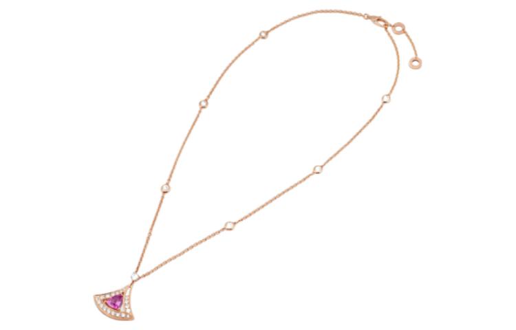 BVLGARI DIVAS' DREAM 18K Rose Gold Fan Necklace Unisex Couple Design. 354366 圖 3