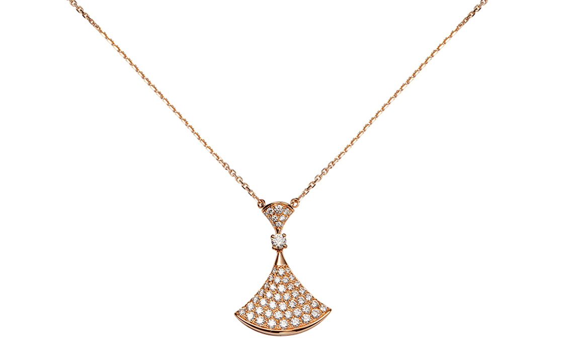 BVLGARI Divas’ Dream 18k Rose Gold Necklace Unisex Couple Jewelry CL859139-358121