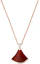 Lookbook BVLGARI DIVAS' DREAM Fan-Shaped Red Carnelian 18K Rose Gold Necklace Unisex CL857199-350583