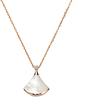 BVLGARI DIVAS’ DREAM Fan Pendant Small 18k Rose Gold Necklace Unisex White CL857185-350581 BVLGARI DIVAS’ DREAM Fan Pendant Small 18k Rose Gold Necklace Unisex White CL857185-350581