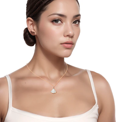 BVLGARI DIVAS’ DREAM Fan Pendant Small 18k Rose Gold Necklace Unisex White CL857185-350581 Sizing BVLGARI DIVAS’ DREAM Fan Pendant Small 18k Rose Gold Necklace Unisex White CL857185-350581