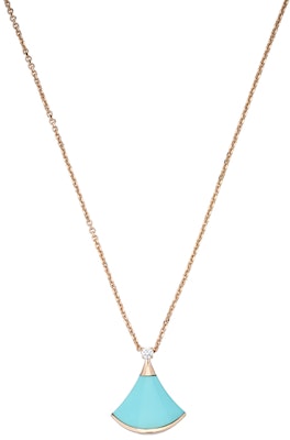 BVLGARI DIVAS'' DREAM 藍色18K玫瑰金項鍊 情侶款 男女珠寶 項鏈。 CL857200 Shop BVLGARI DIVAS'' DREAM 藍色18K玫瑰金項鍊 情侶款 男女珠寶 項鏈。 CL857200