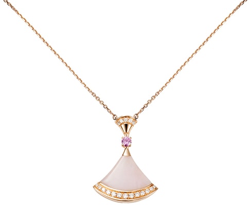 BVLGARI DIVAS’ DREAM 粉紅色蛋白石鑽石K金項鍊 情侶中性款 CL859165-358131 Shop BVLGARI DIVAS’ DREAM 粉紅色蛋白石鑽石K金項鍊 情侶中性款 CL859165-358131