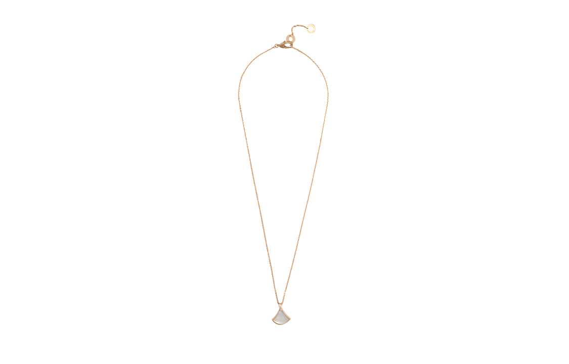 BVLGARI Divas' Dream Rose Gold 18k Necklace with White Mother-of-Pearl Pendant. CL859867-359986 圖 5
