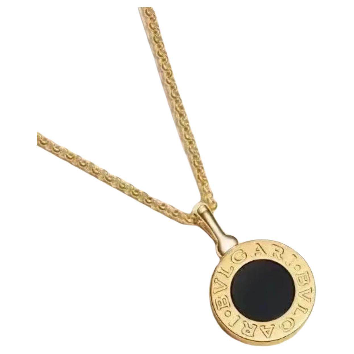 BVLGARI Elegant 18K Gold Necklace Unisex Couples Jewelry. 350554