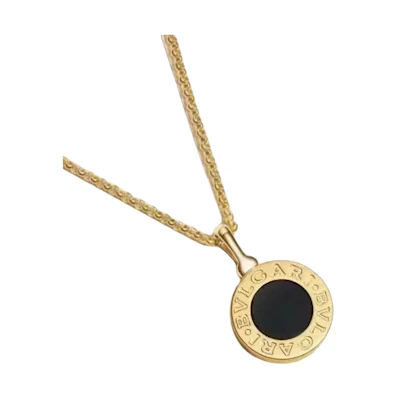 BVLGARI Elegant 18K Gold Necklace Unisex Couples Jewelry. 350554