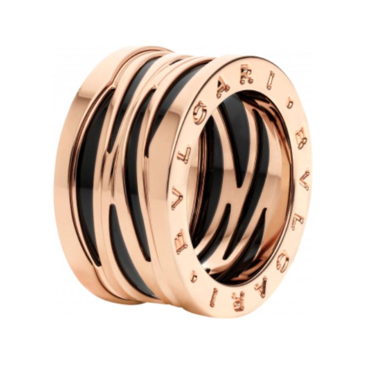 Order BVLGARI 經典18K玫瑰金女性戒指 - 玫瑰金款式。 858575