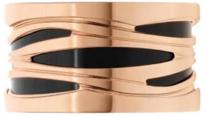 BVLGARI 經典18K玫瑰金女性戒指 - 玫瑰金款式。 858575 Shop BVLGARI 經典18K玫瑰金女性戒指 - 玫瑰金款式。 858575