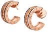 Buy BVLGARI 玫瑰金陶瓷耳環 情侶款中性設計 99178123