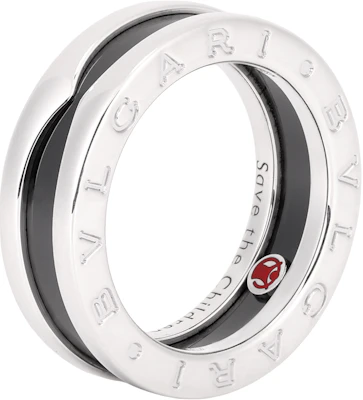 宝格丽 Save the Children 925银戒指 - 情侣款银黑双色设计。 346090 Buy 宝格丽 Save the Children 925银戒指 - 情侣款银黑双色设计。 346090