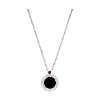 BVLGARI Save the Children Black Ceramic Pendant Necklace Unisex Couple Design. CL858702-356910