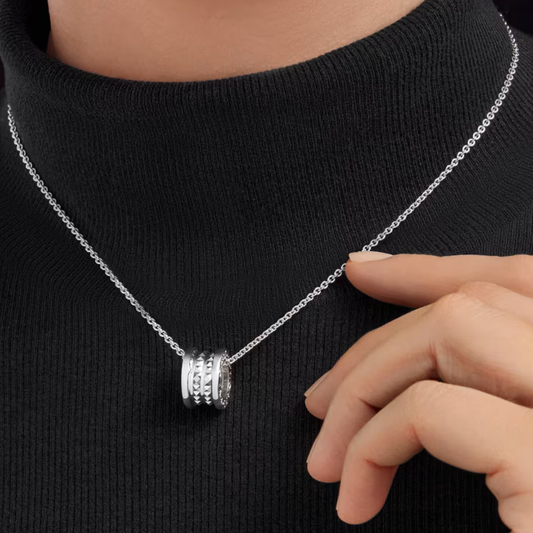 BVLGARI Save the Children Series Silver Necklace 925 Silver Unisex Couples Design CL860105-361007 圖 7