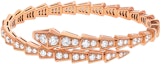 Lookbook BVLGARI SERPENTI 18K玫瑰金蛇形手鐲 情侶設計男女通用款式 BR858084-353793