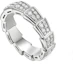 Lookbook BVLGARI Serpenti Viper Full Diamond 18K White Gold Ring Unisex Couple Edition. AN857940
