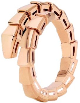 BVLGARI Serpenti Viper 18K玫瑰金戒指 優雅男女蛇形設計. AN859178 Purchase BVLGARI Serpenti Viper 18K玫瑰金戒指 優雅男女蛇形設計. AN859178