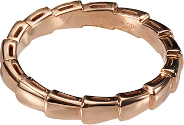 BVLGARI Serpenti Viper 18K玫瑰金細版戒指 情侶款 男女皆宜設計。 AN856868 Order BVLGARI Serpenti Viper 18K玫瑰金細版戒指 情侶款 男女皆宜設計。 AN856868