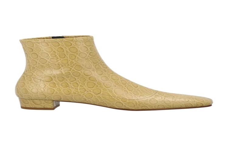 By Far Balenciaga Ankle Boots 'Yellow Cocco Print'