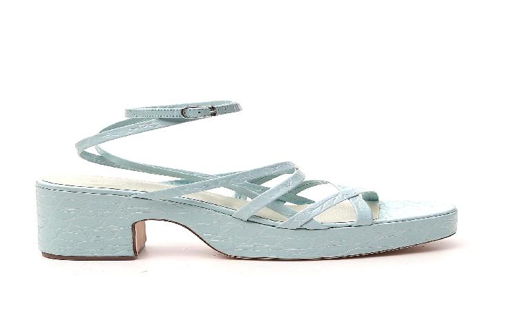 By Far Pamela Sandals 'Ice Blue Leather'