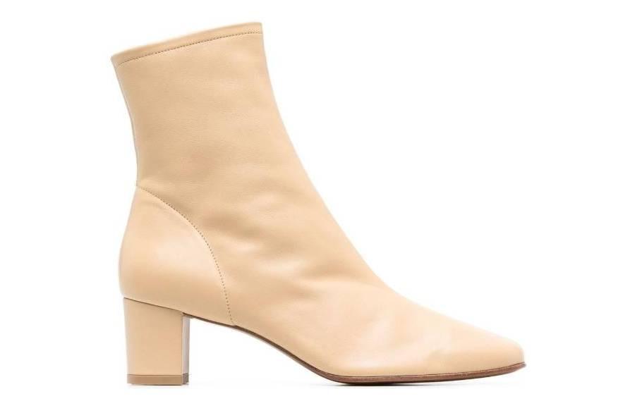 By Far Sofia Kraft Nappa Leather Ankle Boot 'Beige' 23CRSOFKRFNAPKRF