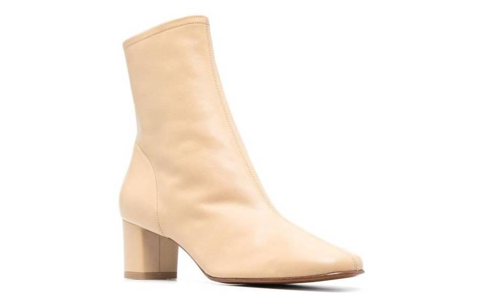 By Far Sofia Kraft Nappa Leather Ankle Boot 'Beige' 圖 2