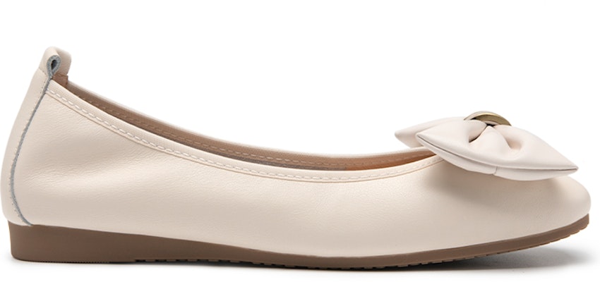 C°BANNER 千百度 Leather Round Toe Lightweight Bow Casual Flats 'Women's Edition' A23125815 Order C°BANNER 千百度 Leather Round Toe Lightweight Bow Casual Flats 'Women's Edition' A23125815