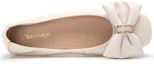Shop C°BANNER 千百度 Zapatos Planos Mujer Cuero Punta Redonda Ligeros con Lazo A23125815