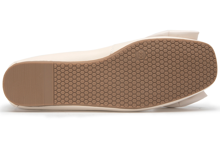 Purchase C°BANNER 千百度 Zapatos Planos Mujer Cuero Punta Redonda Ligeros con Lazo A23125815