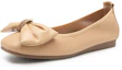Cheap C°BANNER 千百度 Zapatos Planos Mujer Cuero Punta Redonda Ligeros con Lazo A23125815