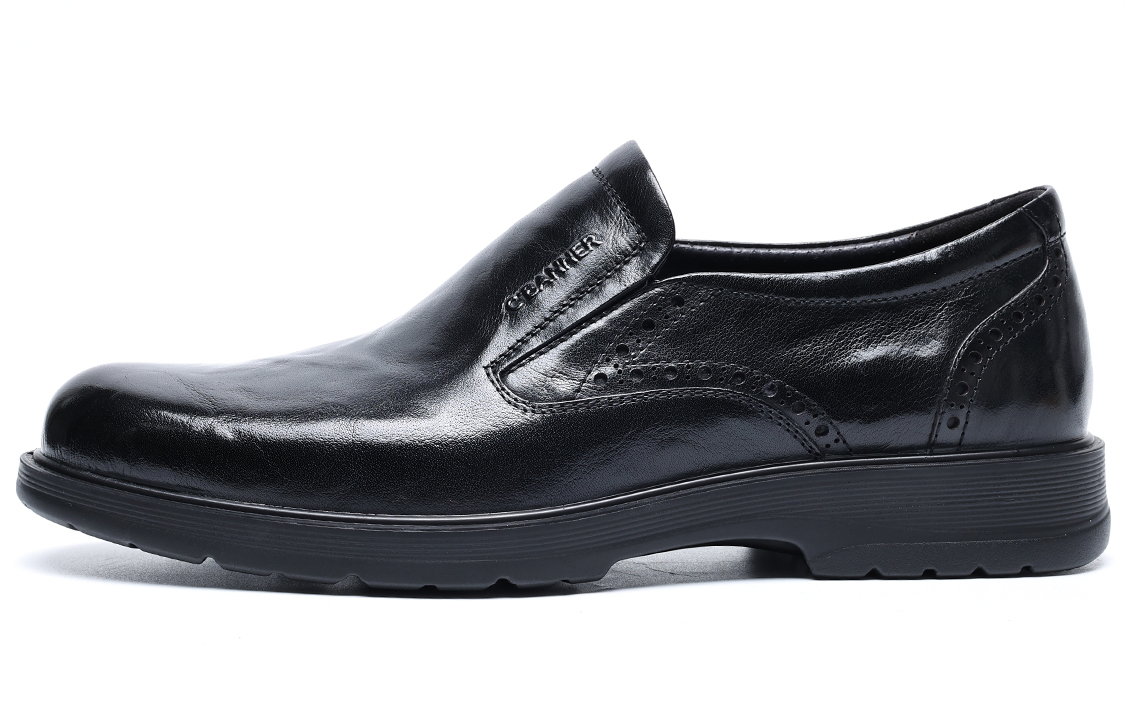 C°BANNER Belle Leather Low Top Round Toe Dress Shoes 'Black' C0431017D01