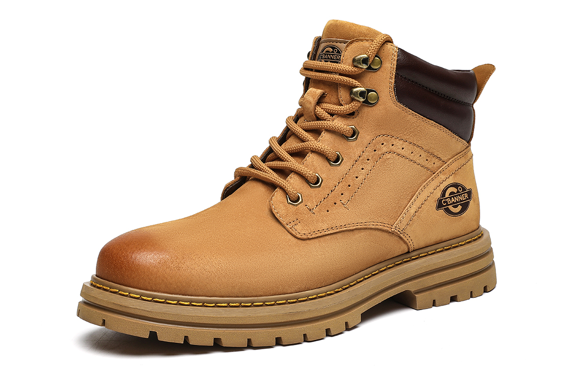 C°BANNER Belle Leather Martin Boots 'Yellow Brown' 圖 2