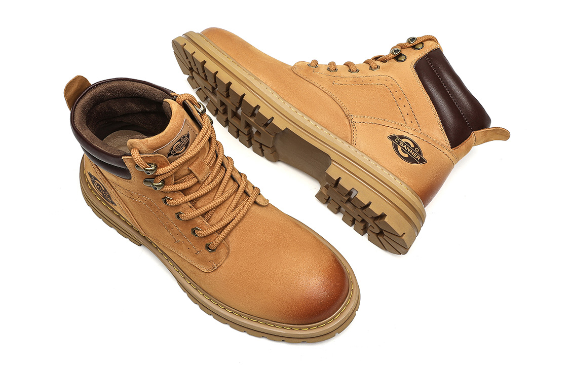 C°BANNER Belle Leather Martin Boots 'Yellow Brown' 圖 4