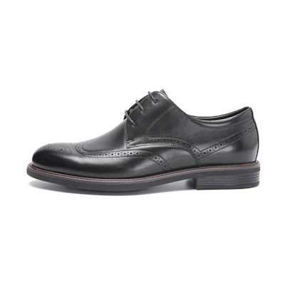 C°BANNER Block Heel Business Dress Shoes 'Black'