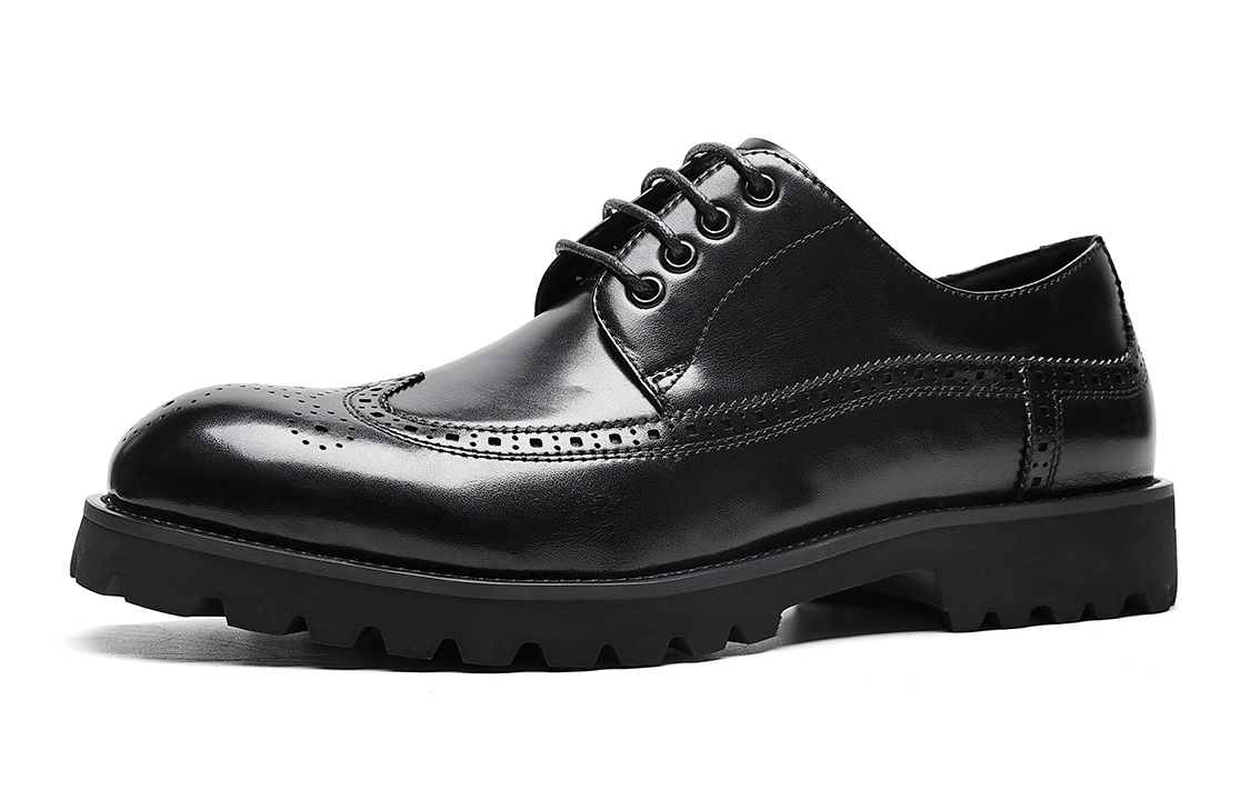 Lookbook Zapatos de Cuero Casual de Negocios C°BANNER Brogue 'Negro' C5921026D01