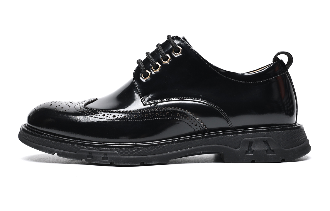 C°BANNER Brogue Business Dress Leather Shoes &#x27;Men&#x27;s Black&#x27; C7713878DU01