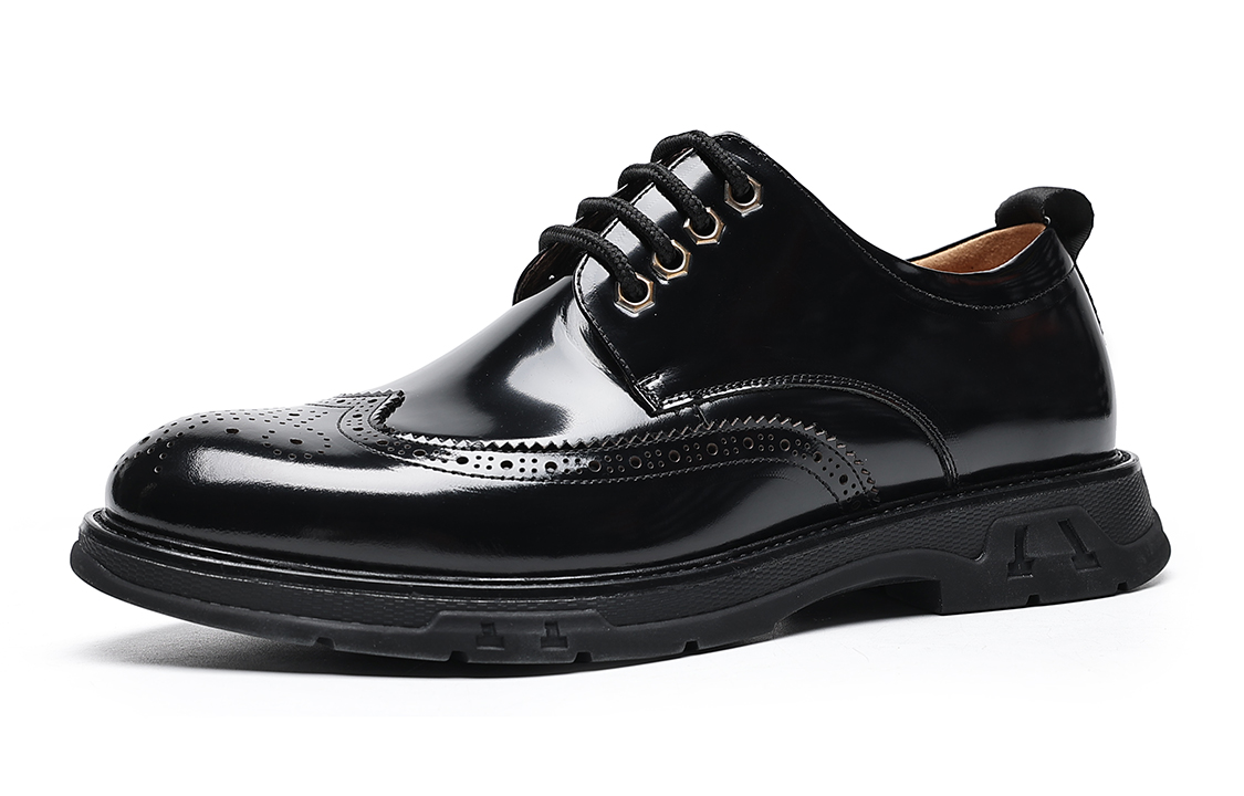 Lookbook Zapatos de Vestir C°BANNER Brogue de Cuero para Hombre 'Negros' C7713878DU01