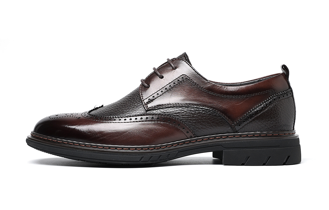 C°BANNER Brogue Dress Shoes 'Brown Calfskin and Suede' C1513077D02