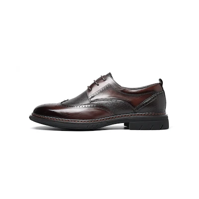 C°BANNER Brogue Dress Shoes 'Brown Calfskin and Suede'